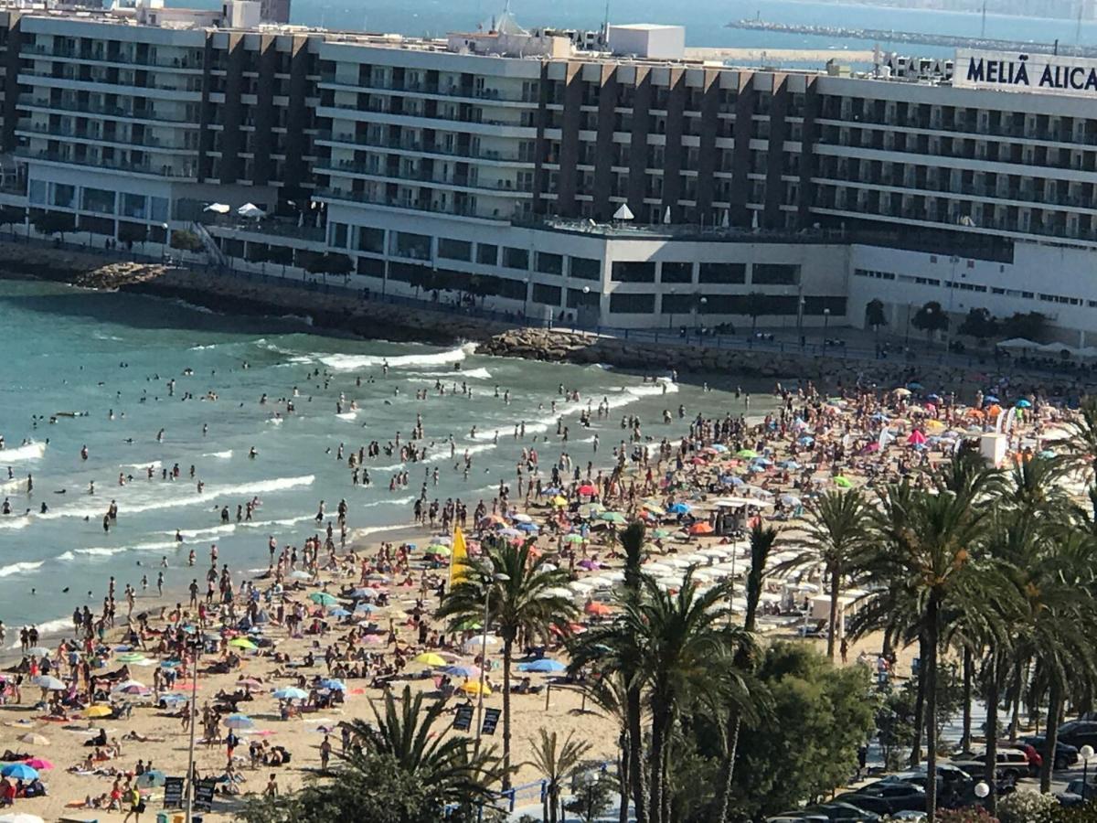 Apartamento Con Vistas Al Mar Primera Linea De Playa Del Postiguet Alicante Exteriör bild