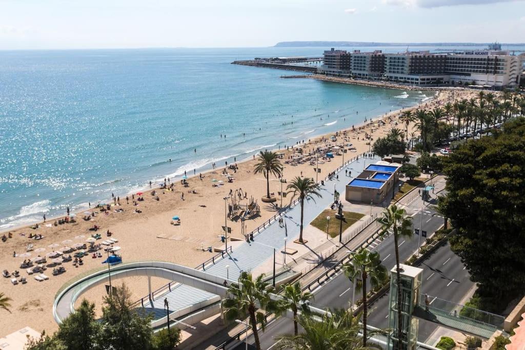 Apartamento Con Vistas Al Mar Primera Linea De Playa Del Postiguet Alicante Exteriör bild