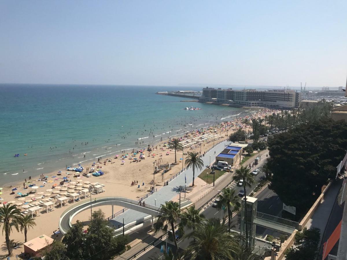 Apartamento Con Vistas Al Mar Primera Linea De Playa Del Postiguet Alicante Exteriör bild
