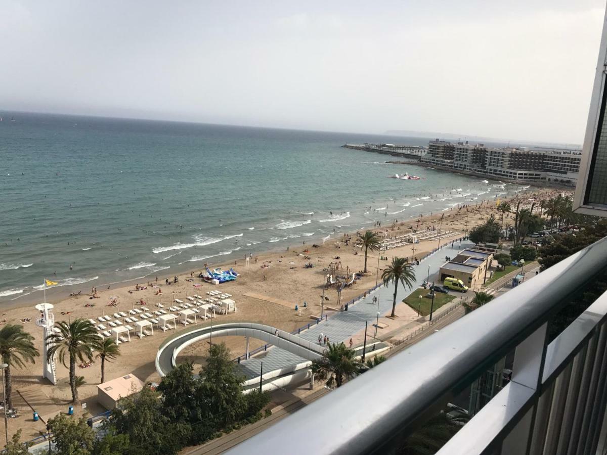Apartamento Con Vistas Al Mar Primera Linea De Playa Del Postiguet Alicante Exteriör bild